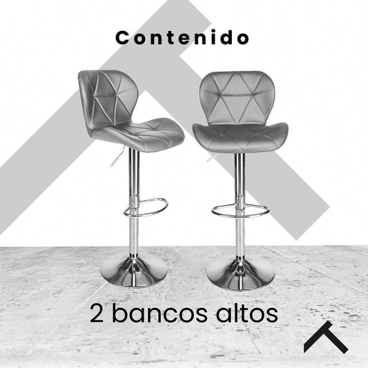 Set De 2 taburetes, Silla de Respaldo Alto