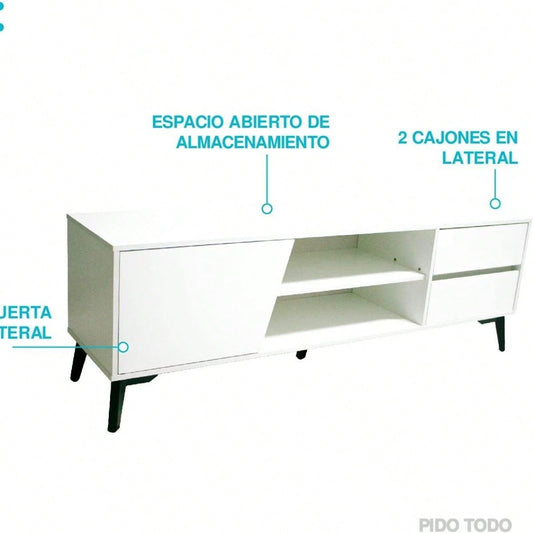 Mueble para Televisión Centro De Entretenimiento con Puertas