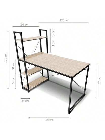 Escritorio  melamina de 120cm x 122cm x 60cm