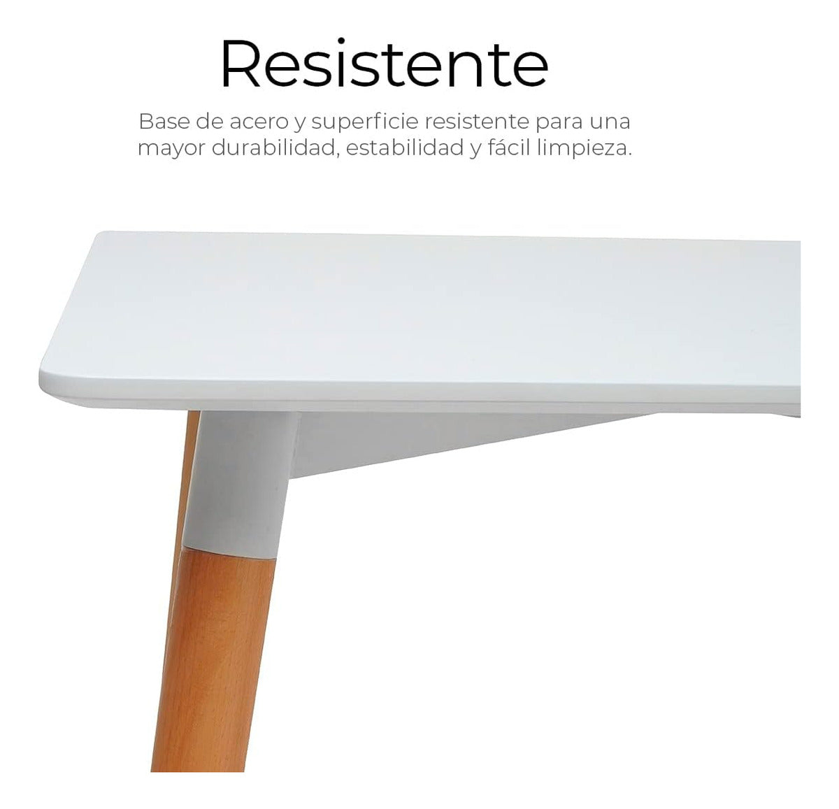 Mesa Tipo Eames Multiusos De 120cm, Mesa Elegante Y Resiste