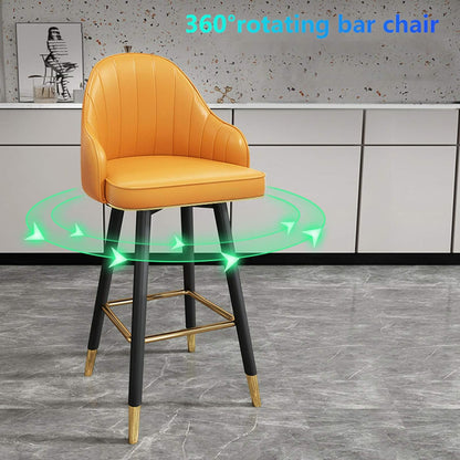 Silla De Bar De Lujo Ligero Con Respaldo 360 °