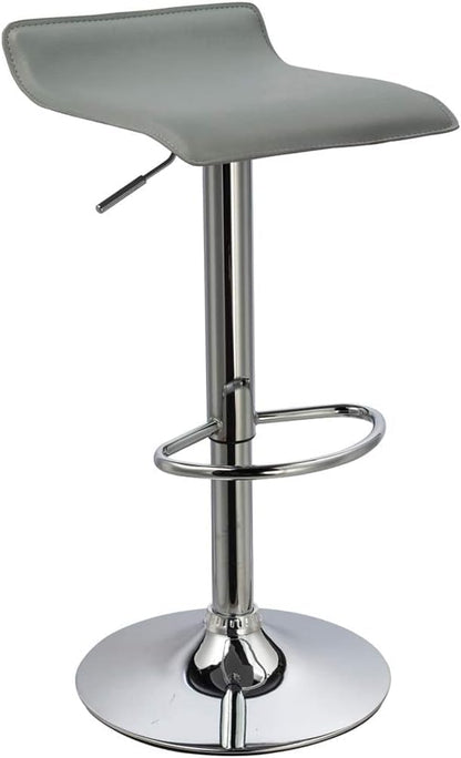 Set de Bancos Altos Gris Modernos para Barra de Cocina y Bar – Estilo Minimalista