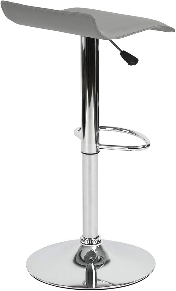 Set de Bancos Altos Gris Modernos para Barra de Cocina y Bar – Estilo Minimalista