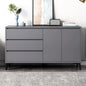 Cómoda de lujo moderna gris con tres cajones y dos puertas de Shopinista Muebles