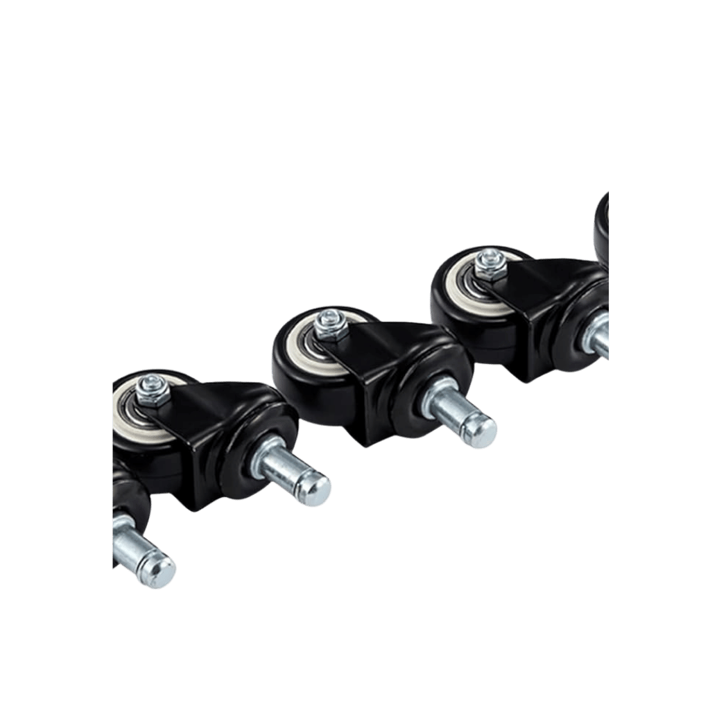Set de 4 Taburetes redondo con ruedas, altura ajustable