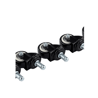 Set de 4 Taburetes redondo con ruedas, altura ajustable