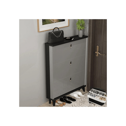 Armario de zapatos estrecho para balcón, mueble minimalista, nórdico, moderno